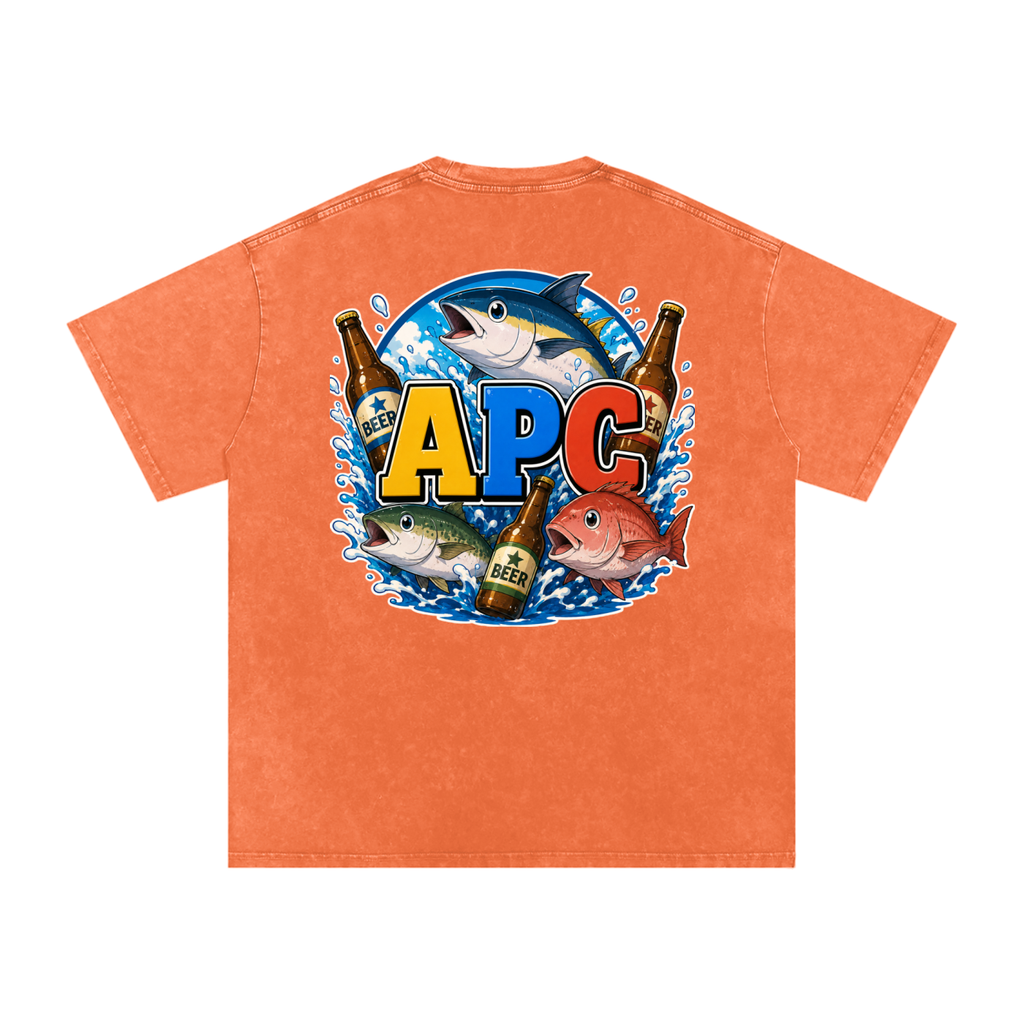 Snow Washed Oversized Cotton T-Shirt DBZ