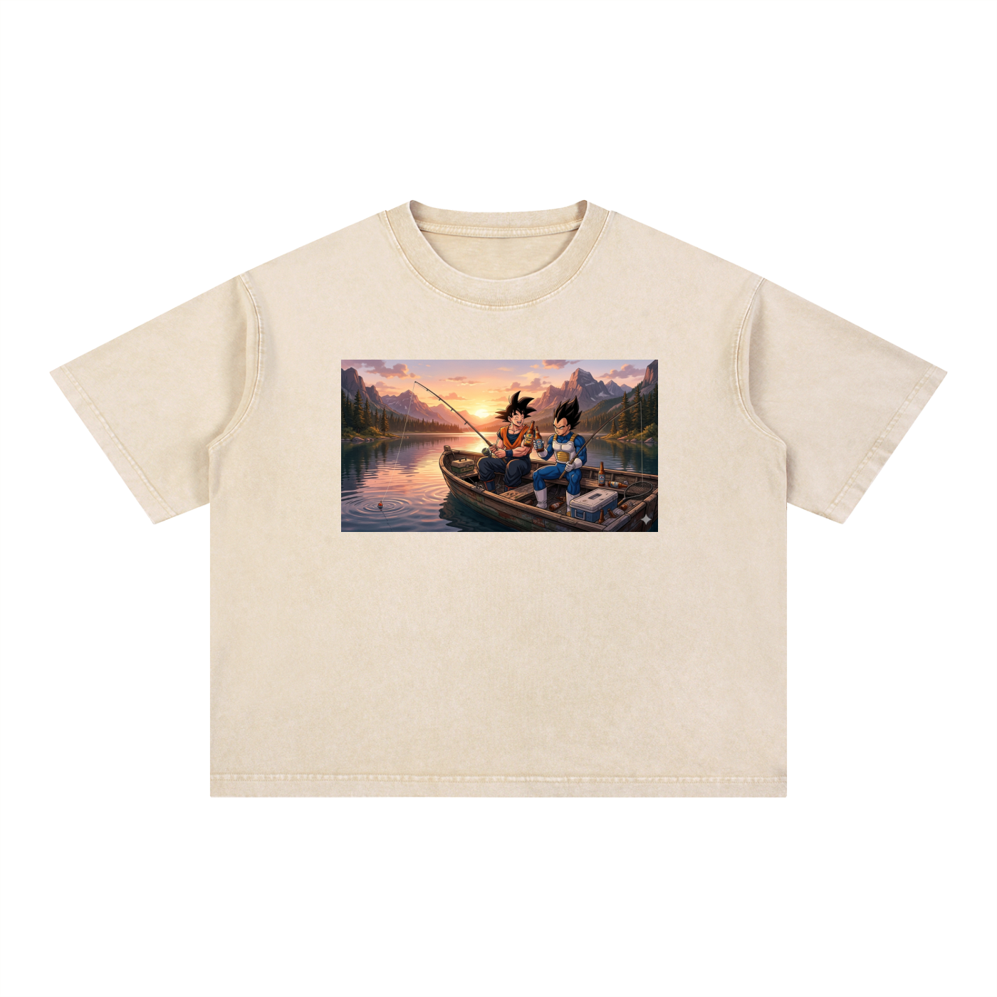 Mineral Wash Boxy Cotton T-Shirt DBZ