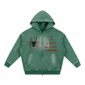Sunfade Two-way Zipper Boxy Fleece Hoodie APC