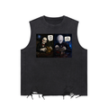Snow Washed Raw-Hem Tank Top Horror puzzle time
