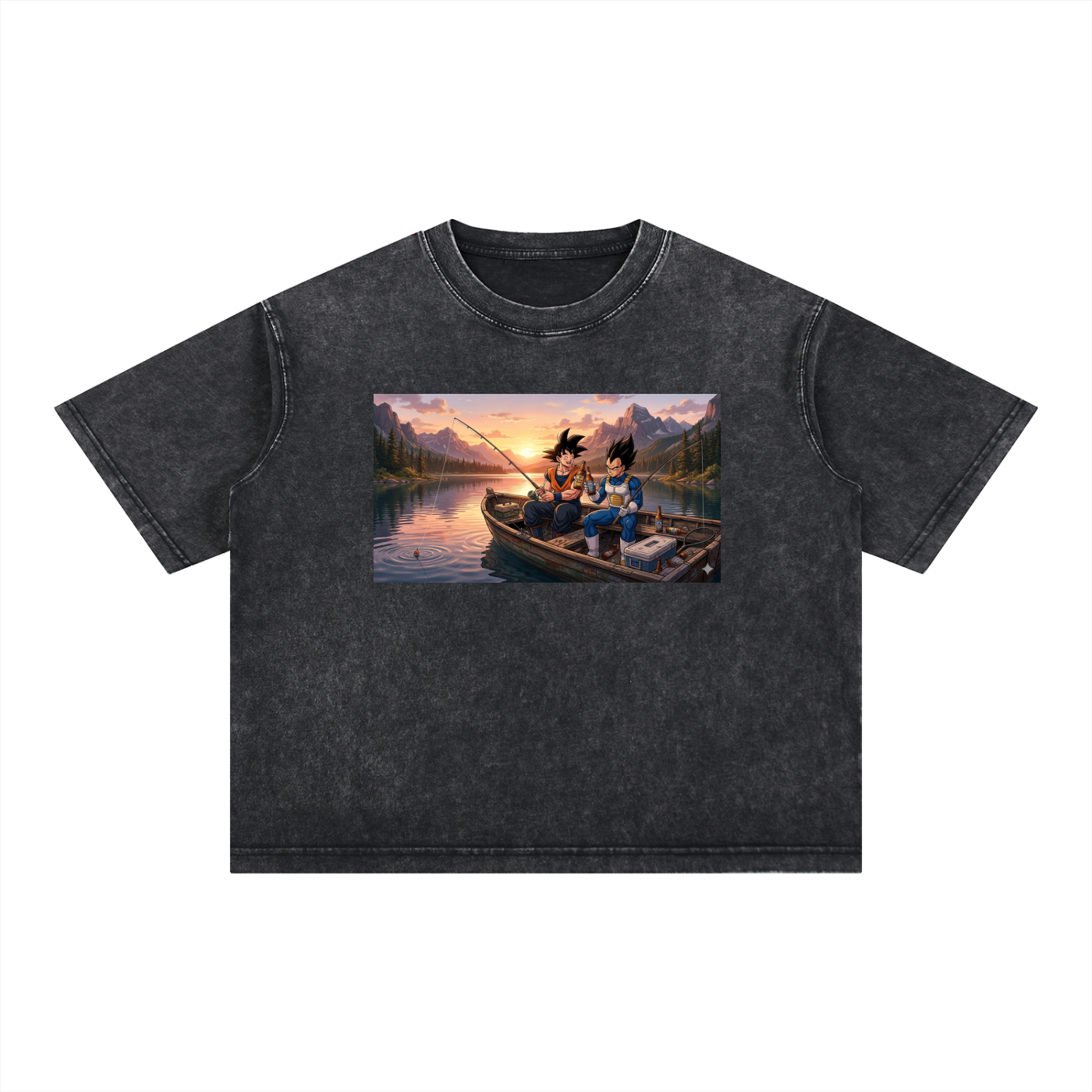 Mineral Wash Boxy Cotton T-Shirt DBZ