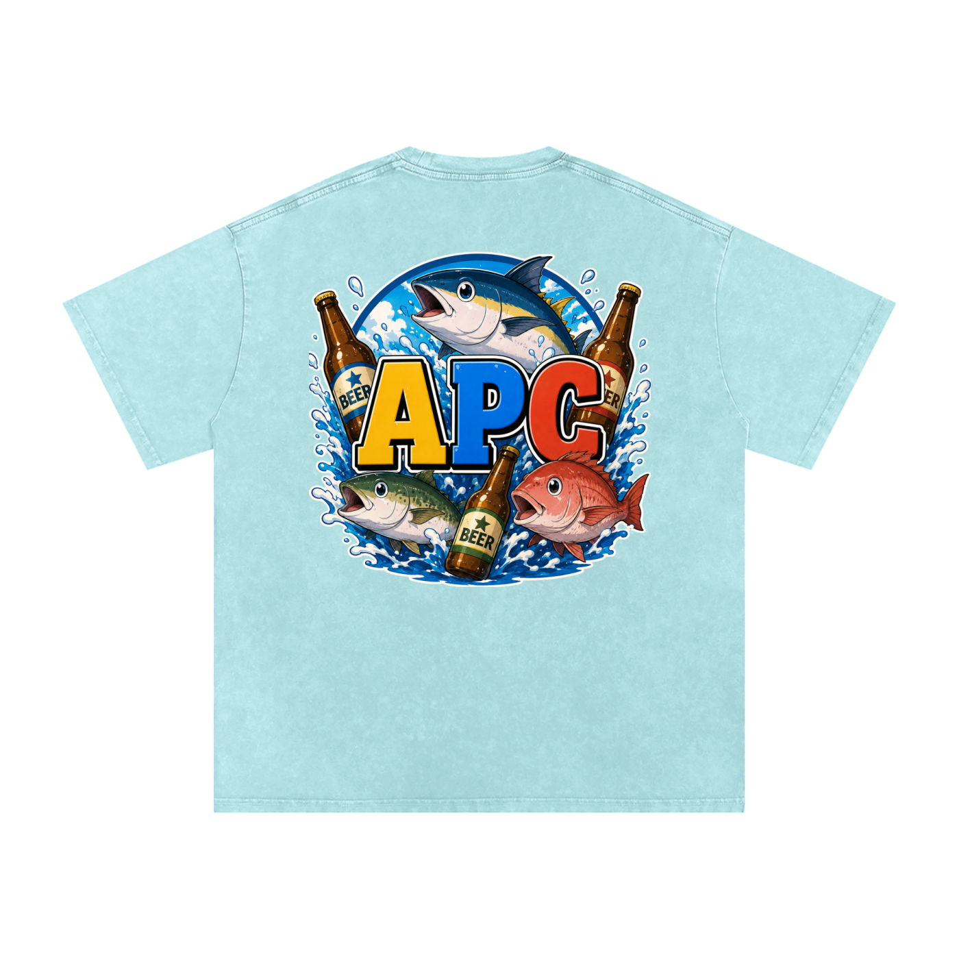 Snow Washed Oversized Cotton T-Shirt DBZ