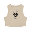 Women's Tight Crewneck Crop Tank Top its all love