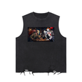 Snow Washed Raw-Hem Tank Top